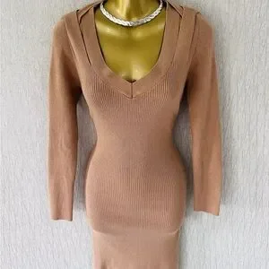 knit cami mini dress Powder Blue Rib Knit Cami Style Bodycon Mini Dress – DressMeChic Fashion main image 0